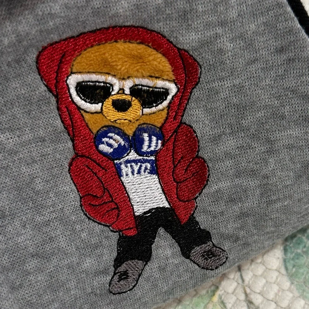 Victory League Toddler Boy Full Zip Cozy Bear Embroidered Graphic Hoodie Size 2T